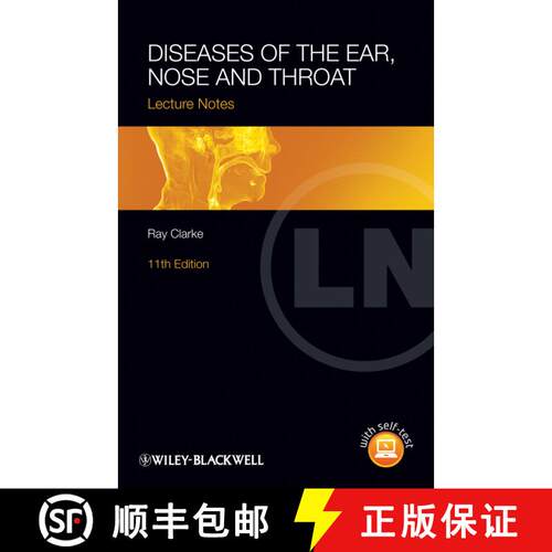 【3-4周达】Diseases Of The Ear, Nose And Throat Lecture Notes 11E [Wiley医学] [9780470655016]
