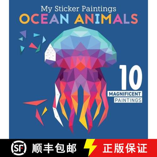 【3-4周达】My Sticker Paintings: Ocean Animals: 10 Magnificent Paintings [9781641241830]