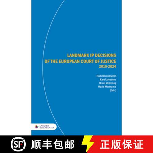【3-4周达】精装 Landmark IP Decisions of the European Court of Justice (2019-2024) : 3rd edition [9781839704253]