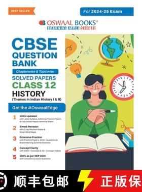 【3-4周达】Oswaal CBSE Question Bank Class 12 History, Chapterwise and Topicwise Solved Papers For Bo... [9789359580944]