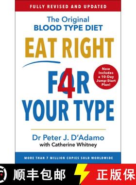 【3-4周达】Eat Right 4 Your Type : Fully Revised with 10-day Jump-Start Plan [9781784756949]