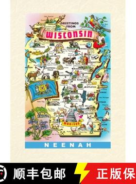 【3-4周达】Vintage Lined Notebook Greetings from Neenah [9798385456000]