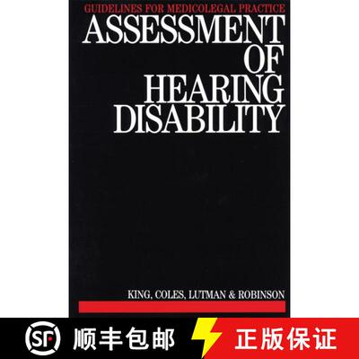 【3-4周达】Assessment Of Hearing Disability - Guidelines For Medicolegal Practice [Wiley公共健康] [9781870332040]