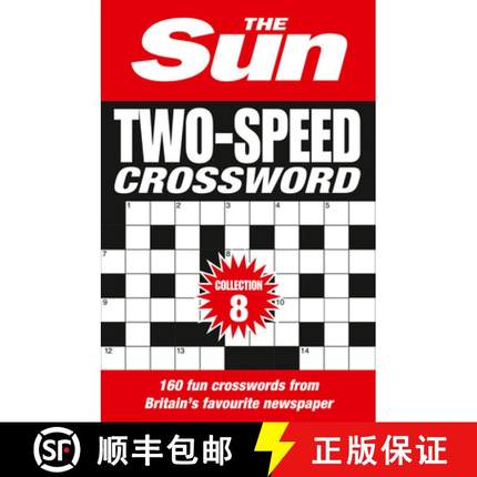 【3-4周达】Sun Two-Speed Crossword Collection 8: 160 Two-in-One Cryptic and Coffee Time Crosswords [9780008404222]