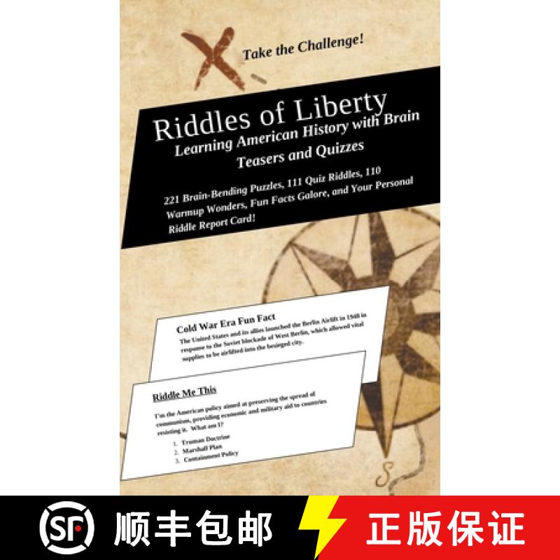 【2-3周达】Riddles of Liberty:  Learning American History with Brain Teasers and Quizzes [9798224708130]