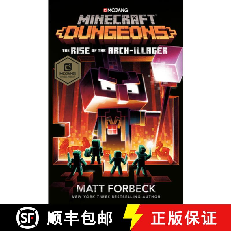 现货 我的世界地下城 精装 Minecraft Dungeons: The Rise of the Arch-Illager: An Official Minecraft Novel [9780399180811]