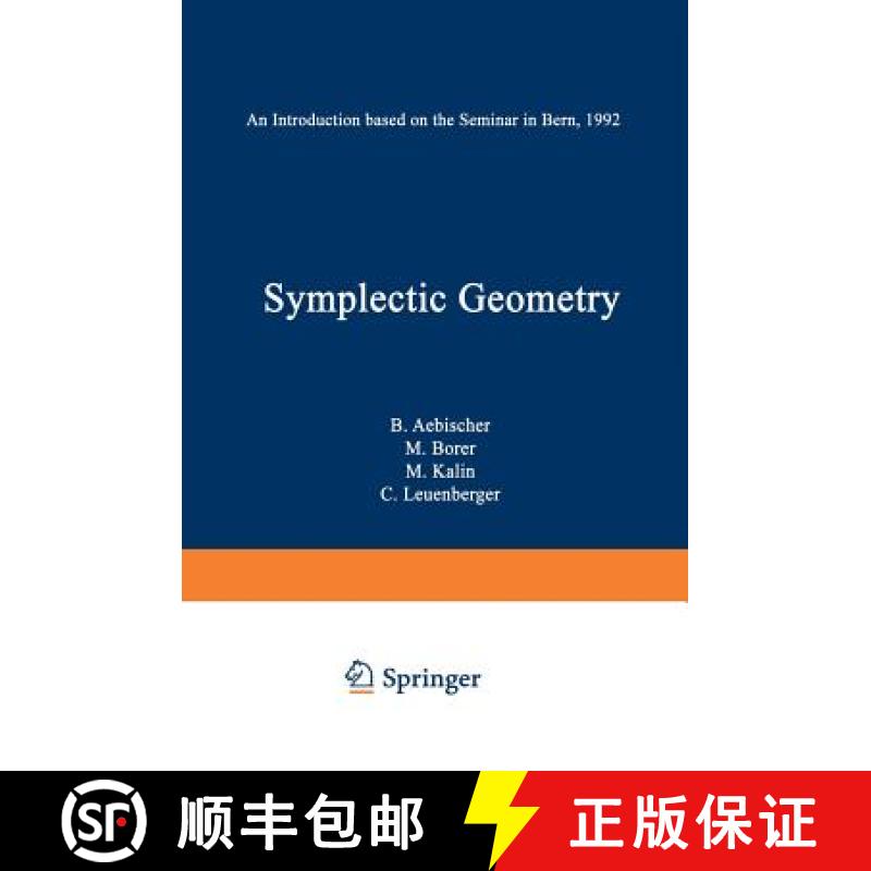【3-4周达】Symplectic Geometry: An Introduction Based on the Seminar in Bern, 1992 [9783034875141]