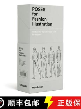 【3-4周达】Poses for Fashion Illustration - Mens (Card Box) [9789887711124]