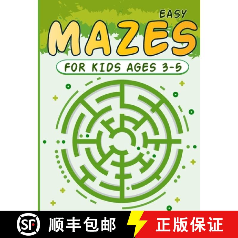 【2-3周达】Mazes for Kids 3-5: Circle Maze Activity Book for Children with Games, Puzzles, and Proble... [9781312417854]