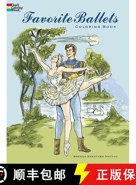 【3-4周达】Favorite Ballets Coloring Book [9780486436463]