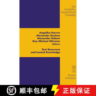 【3-4周达】精装 Text Resources and Lexical Knowledge – Selected Papers from the 9th Conference on Na... [9783110207354]