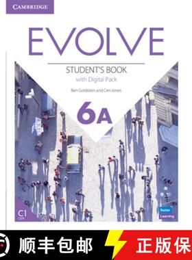 【3-4周达】Evolve Level 6a Student's Book with Digital Pack [With Access Code] [9781009237598]
