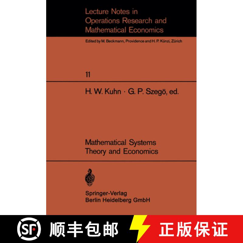 【3-4周达】Mathematical Systems Theory and Economics I/II: Proceeding of an International Summer Scho... [9783540046356]