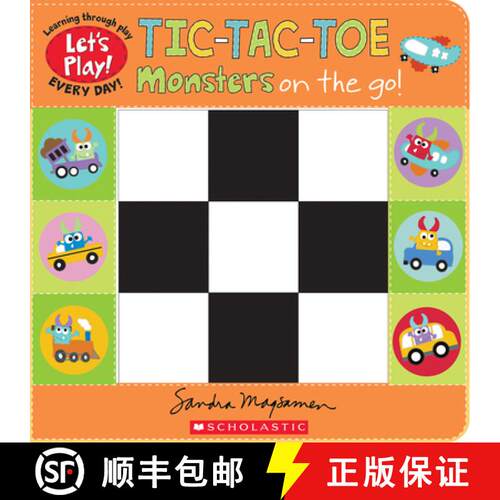 【3-4周达】Tic-Tac-Toe: Monsters on the Go (a Let's Play! Board Book) [9781338835786]