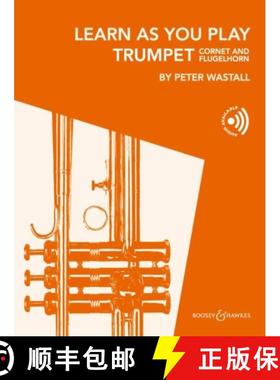 【3-4周达】Wastall: Learn as You Play Trumpet (Cornet and Flugelhorn) Book with Online Material [9781784547653]