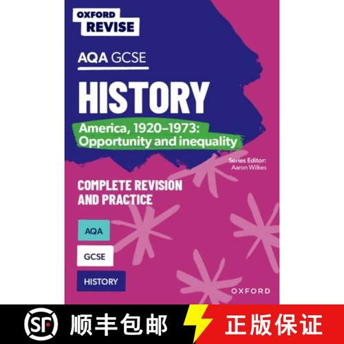 【3-4周达】Oxford Revise: AQA GCSE History: America, 1920-1973: Opportunity and inequality Complete R... [9781382053655]