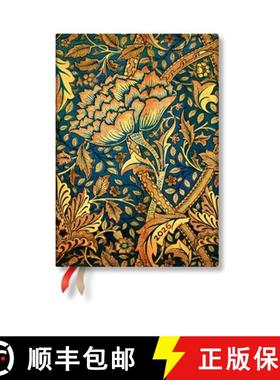 预订 Paperblanks 2026 Morris Windrush William Morris 12-Month Planner Flexis MIDI Horizontal Elastic ... [9780349710549]