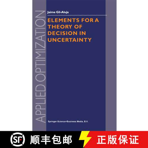 【3-4周达】精装 Elements for a Theory of Decision in Uncertainty [9780792359876]