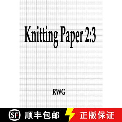 【3-4周达】Knitting Paper 2: 3: 200 Pages 8.5 X 11 [9781087806822]