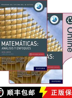 【3-4周达】MatemA!ticas IB: AnA!lisis y Enfoques, Nivel Medio, Paquete de Libro Impreso y Digital. [9781382032452]
