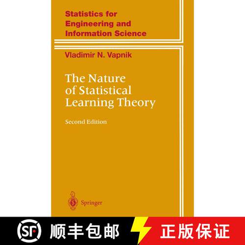 【3-4周达】精装 The Nature of Statistical Learning Theory (Second Edition 2000) [9780387987804]