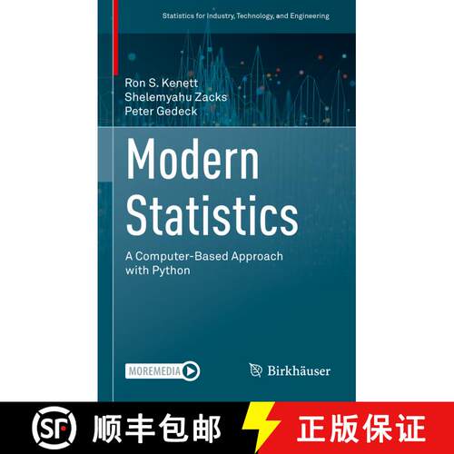 【3-4周达】精装 Modern Statistics : A Computer-Based Approach with Python [9783031075650]