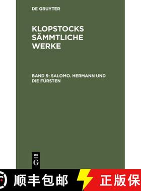 预订 Salomo. Hermann und die Fürsten [9783111240145]