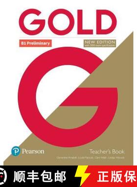 【3-4周达】Gold B1 Preliminary New Edition Teacher's Book with Portal access and Teacher's Resource D... [9781292217840]