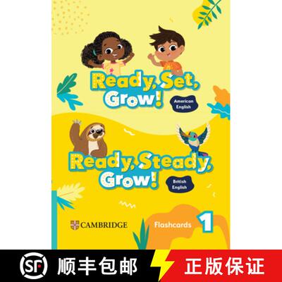 【3-4周达】Ready, Set, Grow! Level 1 Flashcards American English [9781009799188]