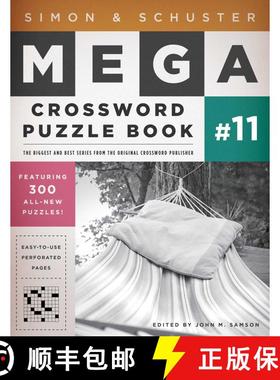 【3-4周达】Simon & Schuster Mega Crossword Puzzle Book #11: Volume 11 [9781451627398]