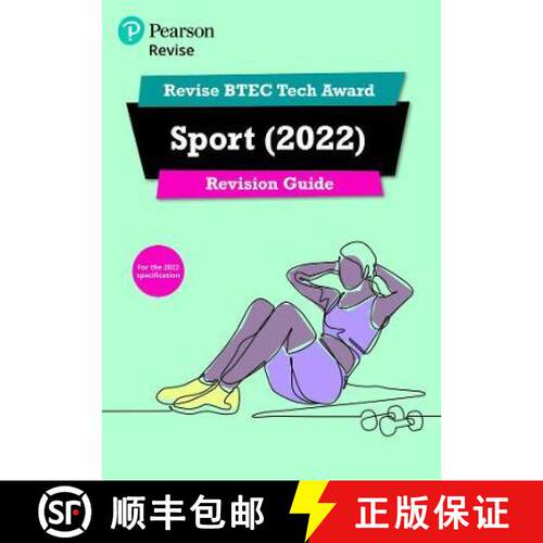 【3-4周达】Pearson REVISE BTEC Tech Award Sport 2022 Revision Guide inc online edition - 2023 and 202... [9781292436142]