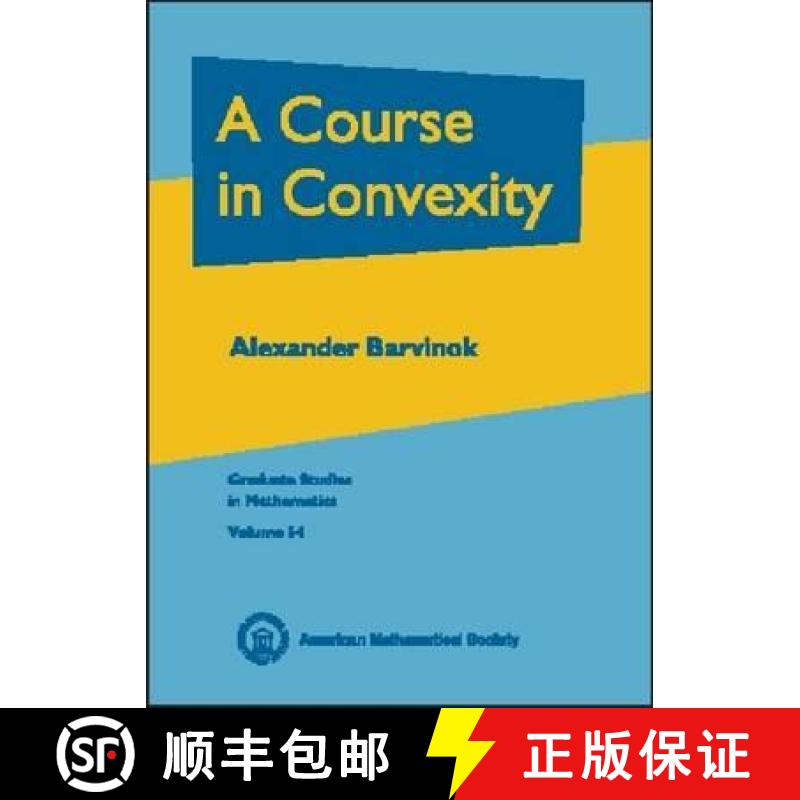 【4周达】Course in Convexity [9780821829684]