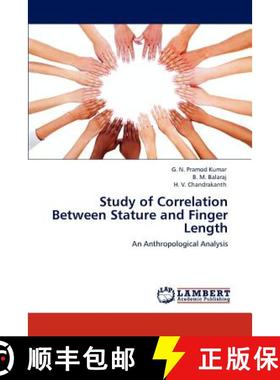 预订 Study of Correlation Between Stature and Finger Length [9783846582510]