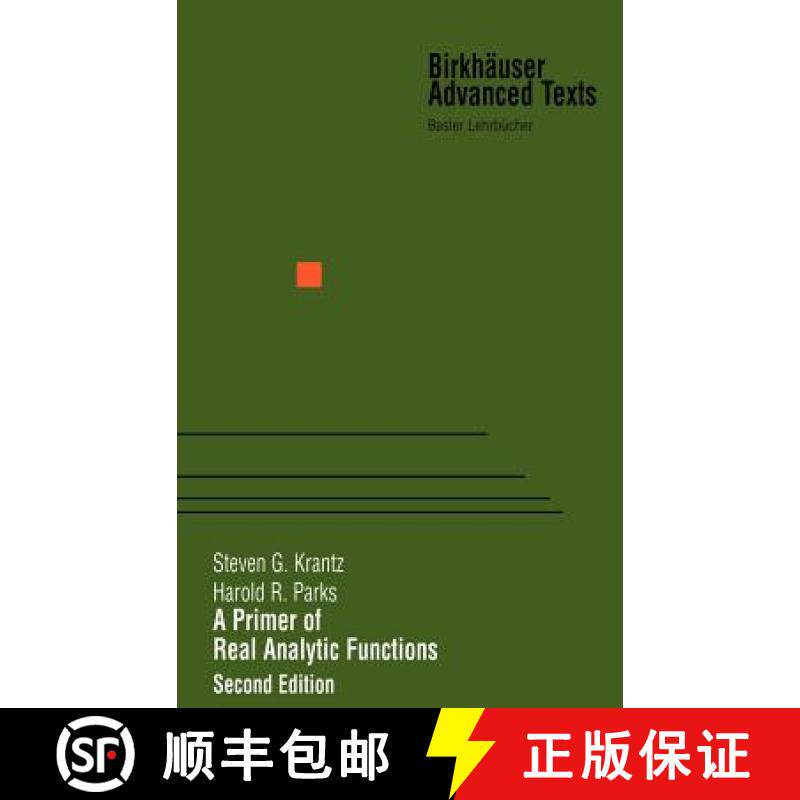 【3-4周达】A Primer of Real Analytic Functions [9780817642648]