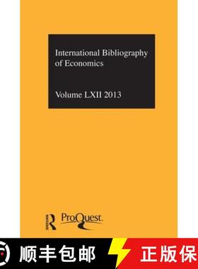 【3-4周达】IBSS: Economics: 2013 Vol.62 : International Bibliography of the Social Sciences [9781138818958]