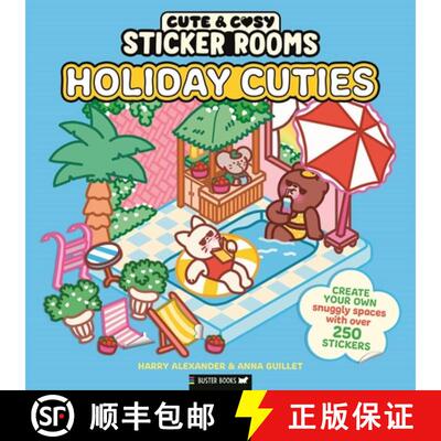 【3-4周达】Sticker Rooms: Holiday Cuties [9781837251575]