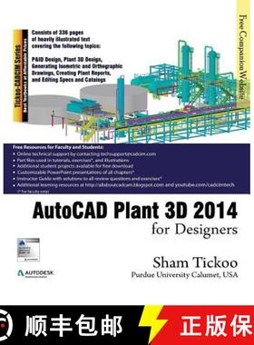 【3-4周达】AutoCAD Plant 3D 2014 for Designers [9781936646159]
