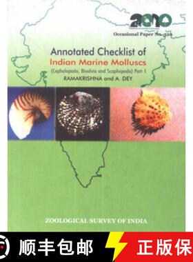预订 Annotated Checklist of Indian Marine Molluscs (Cephalopoda, Bivalvia and Scaphopoda), Part 1 [9788181712639]