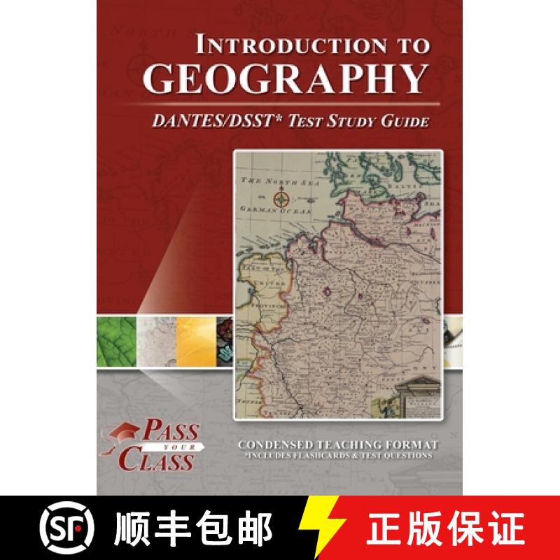 【2-3周达】Introduction to Geography DANTES / DSST Test Study Guide [9781614338970]
