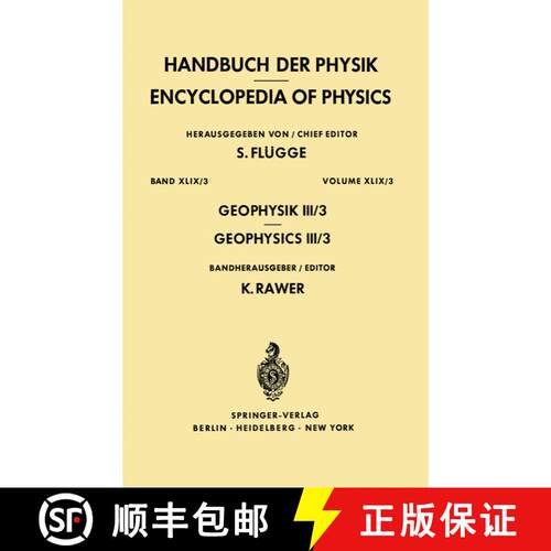【3-4周达】Geophysics III/Geophysik III : Part III/Teil III [9783642806414] - 封面