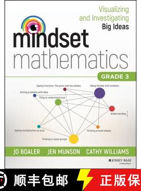【3-4周达】Mindset Mathematics: Visualizing And Investigating Big Ideas, Grade 3 [Wiley教育学] [9781119358701]