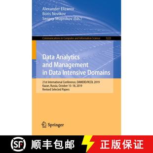 【3-4周达】Data Analytics and Management in Data Intensive Domains: 21st International Conference, DA... [9783030519124]