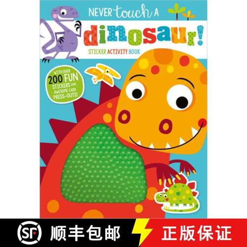 【3-4周达】Never Touch a Dinosaur Sticker Activity Book [9781789470260]