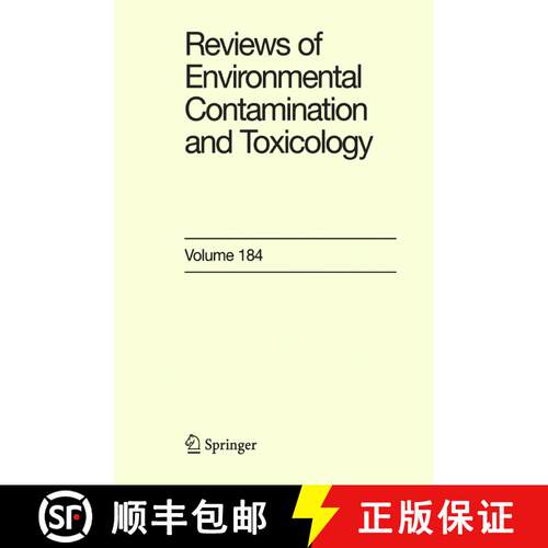 【3-4周达】精装 Reviews of Environmental Contamination and Toxicology 184 [9780387223988]