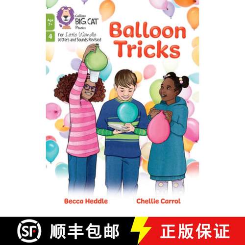 【3-4周达】Balloon Tricks: Big Cat Phonics for Little Wandle Letters and Sounds [9780008668655]