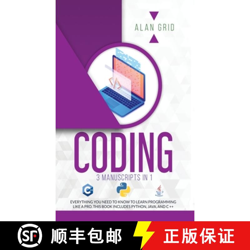 【3-4周达】CODING:  ALL THE BASIC NEED TO LEARN PROGRAMMING LIKE A PRO. THIS BOOK INCLUDES PYTHON, JA... [9781914045073]