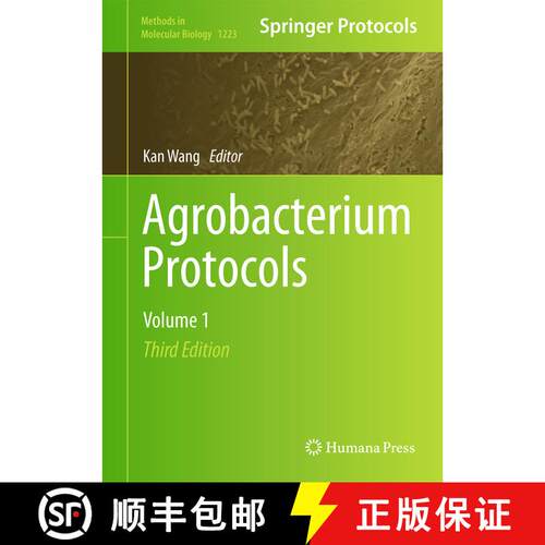 【3-4周达】精装 Agrobacterium Protocols : Volume 1 (3rd ed. 2015) [9781493916948]