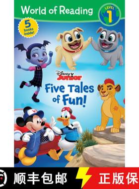 【3-4周达】World of Reading: Disney Junior: Five Tales of Fun!-Level 1 Reader Bindup [9781368019095]