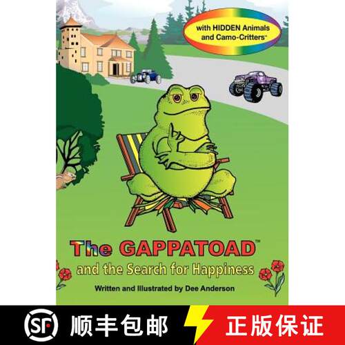 【3-4周达】精装 The Gappatoad and the Search for Happiness with Hidden Animals and Camo-Critters [9780985619381]