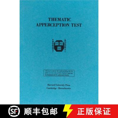 【3-4周达】Thematic Apperception Test (20 Page Manual– 30 Pict on Cards –Blank Card in Folder) [9780674877207]